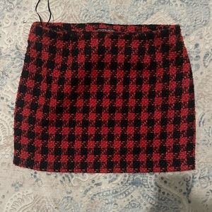Boston proper red skirt size 12